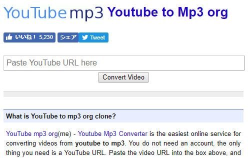 Youtube to Mp3 org